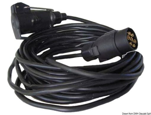Kabel przedłużacza do przyczepy - 7 m - Kod. 02.024.06 5