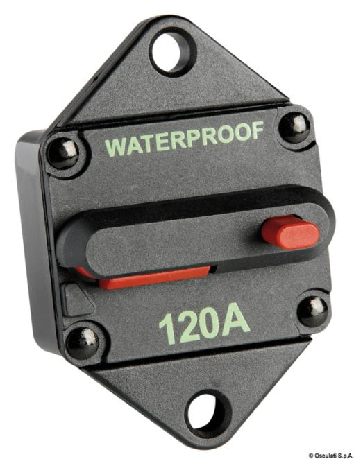 Wodoszczelny włącznik termiczny chroniący windę i ster strumieniowy. Wersja zewnętrzna. 120A - Kod. 02.751.12 4