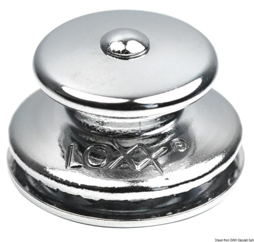 Loxx female snap fastener chromed brass 15 mm - Kod. 10.440.02 14