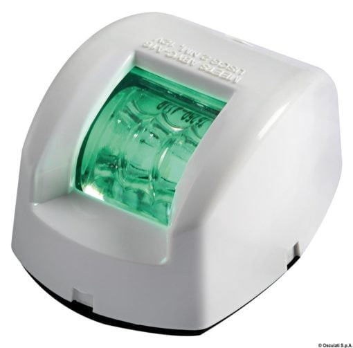 Lampy burtowe Mouse do 20 m - Mouse navigation light green ABS body white - Kod. 11.038.02 6