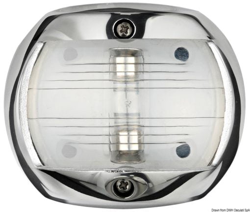 Lampy pozycyjne Compact 12 ze stali inox AISI 316 wybłyszczanej. 112,5° prawa - Kod. 11.406.02 4