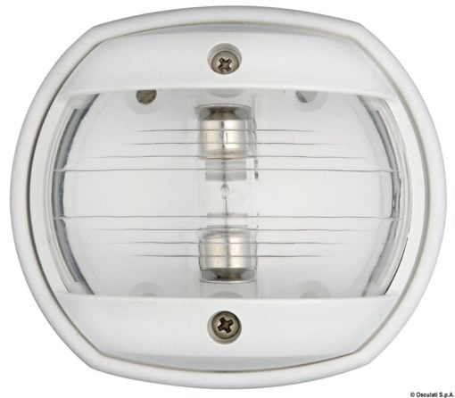 Lampy pozycyjne Compact 12 homologowane RINA i USCG - Shpera Compact navigation light bow white RAL 7042 - Kod. 11.408.63 9