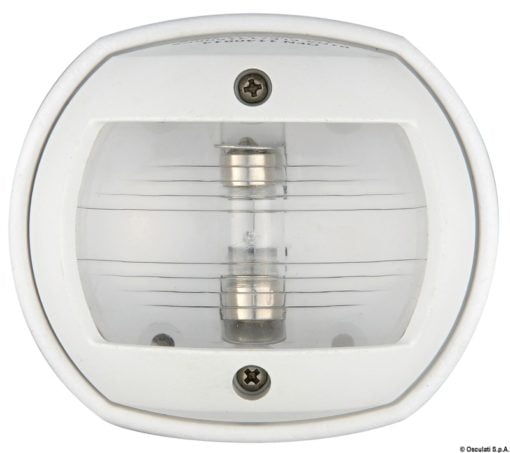 Lampy pozycyjne Compact 12 homologowane RINA i USCG - Shpera Compact navigation light stern white RAL 7042 - Kod. 11.408.64 8