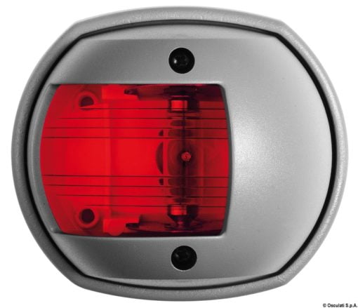 Lampy pozycyjne Compact 12 homologowane RINA i USCG - Shpera Compact navigation light red RAL 7042 - Kod. 11.408.61 7