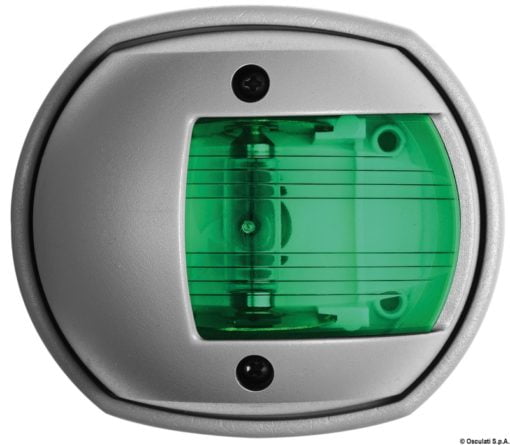 Lampy pozycyjne Compact 12 homologowane RINA i USCG - Shpera Compact navigation light green RAL 7042 - Kod. 11.408.62 6