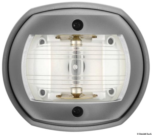 Lampy pozycyjne Compact 12 homologowane RINA i USCG - Shpera Compact navigation light stern white RAL 7042 - Kod. 11.408.64 4