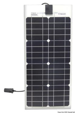 Elastyczne panele słoneczne ENECOM - Moc max (Wp) 65 - 1370x344 - Kod. 12.034.04 17