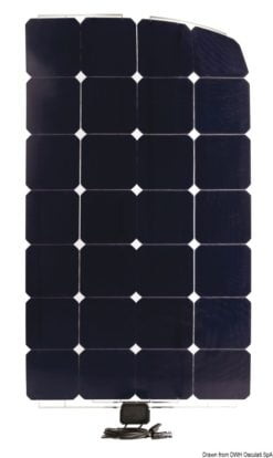 Elastyczne panele słoneczne ENECOM - Moc max (Wp) 20 - 620x272 - Kod. 12.034.01 12