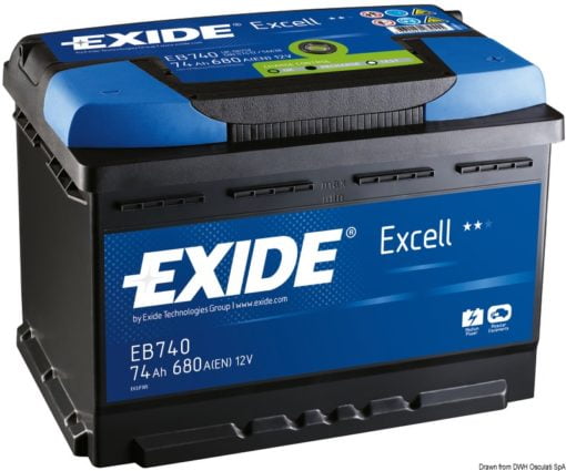 Akumulatory rozruchowe EXIDE Excell - 74 A·h - Kod. 12.403.03 3