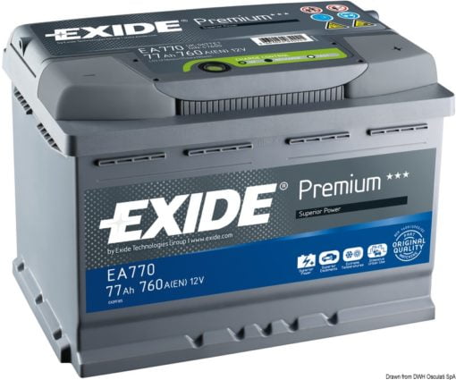 Akumulatory rozruchowe EXIDE Premium do uruchamiania i zasilania urządzeń pokładowych - 100 A·h - Kod. 12.404.05 3