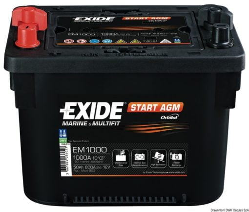Akumulatory EXIDE Maxxima z technologią AGM - Zasilanie urządzeń pokładowych/rozruch śrub napędowych - Kod. 12.406.03 4