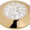 Wodoszczelna lampa kajutowa LED oferująca optymalną wydajność świetlną. Kolor obudowy złocona. Kolor światła białe - Kod. 13.179.03 1