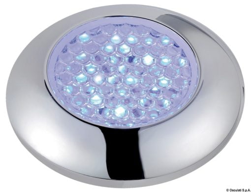 Wodoszczelna lampa kajutowa LED oferująca optymalną wydajność świetlną. Kolor obudowy chromowana. Kolor światła czerwone - Kod. 13.179.06 4
