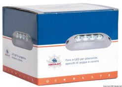 Lampa podwodna LED do oświetlania trapów, pawęży rufowych, podwodzia i kokpitów - Faro subacqueo 6 LED bianchi - Kod. 13.281.05 7