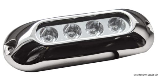 Lampa podwodna LED do oświetlania trapów, pawęży rufowych, podwodzia i kokpitów- 2 white LEDs - Kod. 13.280.96 4
