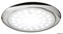 Lampa LED ultra płaska z włącznikiem dotykowym, dwa poziomy mocy - Biała tulejka + profil inox - Kod. 13.408.01 5