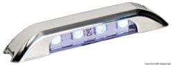 Lampka kajutowa LED z panelem frontowym. Światło skierowane do przodu 3 LED 0,75 W. Biała - Kod. 13.428.11 7