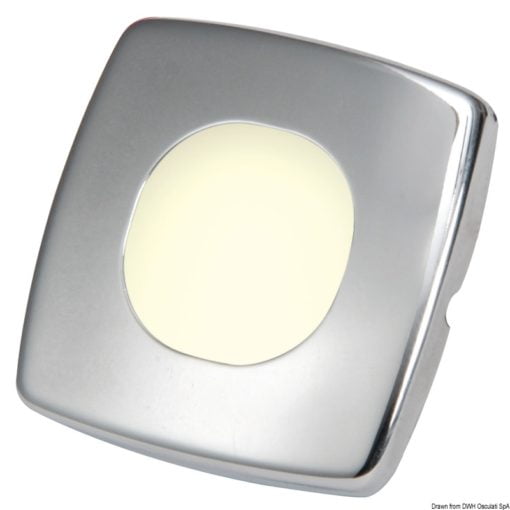 Lampka kajutowa LED kwadratowa - Biały - Kod. 13.429.41 3