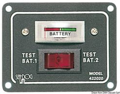 Panel - test dla 2 akumulatorów z wyłącznikiem uruchamiającym - Kod. 14.100.05 7