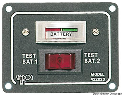 Panel - test dla 2 akumulatorów z wyłącznikiem uruchamiającym - Kod. 14.100.02 3