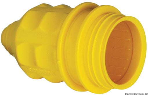 Wtyczki i gniazda wtykowe MARINCO. Wodoszczelne wieczko z PVC żółte dla 14.636.10 - Kod. 14.771.70 17