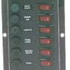 Panel nylonowy z podświetlanymi wyłącznikami kołyskowymi - Vertical control panel w. 6 switches - Kod. 14.103.31 1
