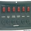 Panel nylonowy z podświetlanymi wyłącznikami kołyskowymi - Horizontal control panel w. 6 switches - Kod. 14.103.32 2