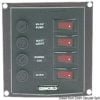 Panel nylonowy z podświetlanymi wyłącznikami kołyskowymi - Vertical control panel w. 4 switches - Kod. 14.103.34 1