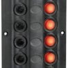 Panel elektryczny Wave Design z wyłącznikami kołyskowymi z diodą LED - 6 Wyłączników - Kod. 14.104.02 2