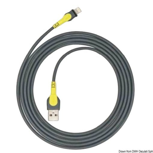 Gniazdo + kabel USB wodoszczelne IPx6 - 2m USB cable  - Kod. 14.195.70 3
