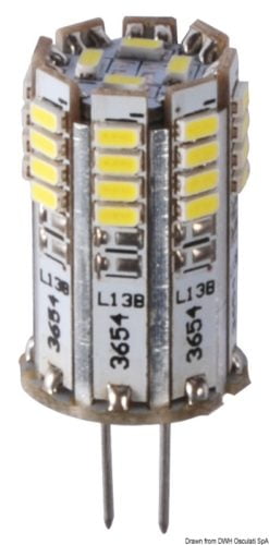 Żarówka LED SMD z trzonkiem G4 do opraw punktowych - LED bulb 12/24 V G4 1.6 W 97 lm - Kod. 14.441.11 6