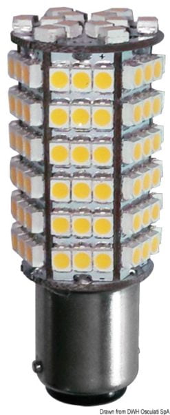 Żarówka LED SMD z trzonkiem BA15D do opraw punktowych - LED bulb 12/24 V BA15D 2 W 140 lm - Kod. 14.443.11 5
