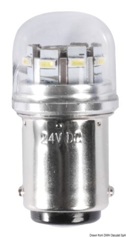 Żarówka LED SMD z trzonkiem BA15D do opraw punktowych ze szklaną osłoną LED - Kod. 14.443.16 7