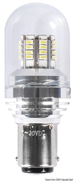 Żarówka LED SMD z trzonkiem BA15D do opraw punktowych ze szklaną osłoną LED - Kod. 14.443.16 6