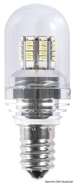 Żarówka LED SMD z trzonkiem E14/E27 i szklaną osłoną LED - Kod. 14.443.22 8