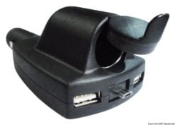 Przedłużacz i gniazdo wtykowe max 8A + podwójne USB + wysuwany mikro USB - 2,5A - Kod. 14.517.13 12