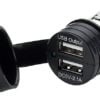 Podwójne USB z wodoszczelnym wieczkiem zabezpieczającym - Kod. 14.517.15 1