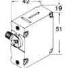 Wyłącznik dźwigienkowy magnetyczno-hydrauliczny AIRPAX, z automatycznym bezpiecznikiem resetowalnym. Wyłącznik z niewystającą dźwigienką - montaż poziomy. 15A - Kod. 14.740.15 2