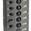 Panele elektryczne z automatycznymi bezpiecznikami i podwójną diodą LED - L. włączników 5 + USB - Kod. 14.850.05 1