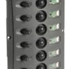 Panele elektryczne z automatycznymi bezpiecznikami i podwójną diodą LED - L. włączników 7 - Kod. 14.850.06 1