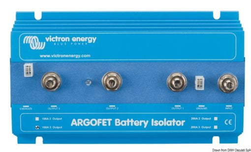 Izolatory akumulatorów Argofet VICTRON - A 200 - L. akumulatorów 2 - Kod. 14.922.31 3