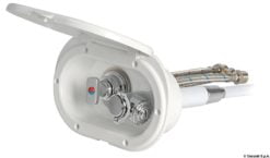 Pojemnik na prysznic z tworzywa luran odpornego na działanie promieniowania UV. Drzwiczki chromowane. MIZAR. 2,5 m - Kod. 15.240.30 8