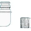 Złączki zapasowe do pomp FLOJET - Spare fitting f. Flojet pumps 1/2“ hose clamp - Kod. 16.204.06 2