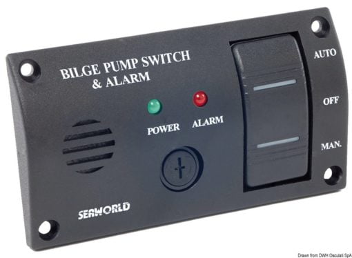 Panel kontrolny dla pomp zęzowych z alarmem dźwiękowym - Kod. 16.608.12 3