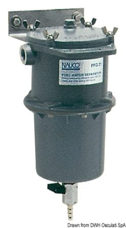 Prefiltr odśrodkowy z separatorem wody/paliwa (olej napędowy lub benzyna) 150 mikronów - Centrifugal pre-filter spare cartridge 3/8“ - Kod. 17.021.01 5
