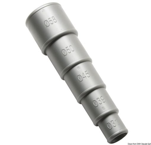 Uniwersalny adapter ze złączką na wąż - Universal hose adapter diam. 13 to 38 mm - Kod. 17.175.38 4