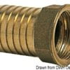 Złączka na wąż z odlewanego i toczonego mosiądzu, żeńska - Cast brass female hose adaptor 3/8“ x 12 mm - Kod. 17.199.29 1