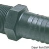Złączki na wąż z czarnego poliwęglanu, męskie - Male hose adapter black polycarbonate 1“1/2 - Kod. 17.206.44 1