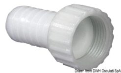 Złączka na wąż z polipropylenu, przyłącze obrotowe i uszczelka - Straight female hose adapter 1“1/2 x 39 mm - Kod. 17.236.05 5