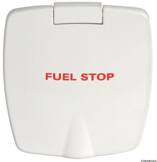 Puszka z tworzywa sztucznego ABS biała. New Edge z obrazkiem Fuel Stop - Kod. 17.452.56 4